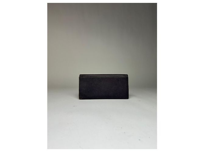 Vintage Givenchy Saffiano Leather Bifold Wallet Late 1980s Navy Navy blue - view 2