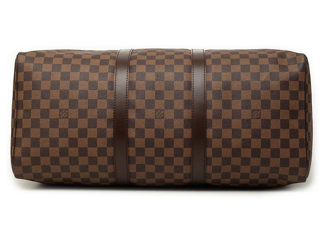 Borsa da viaggio Louis Vuitton Damier Ebene Keepall 50 Marrone - vista 3