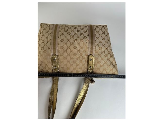 Tote Vintage Gucci GG Canvas Primi anni 2000 Beige Brown - vista 10