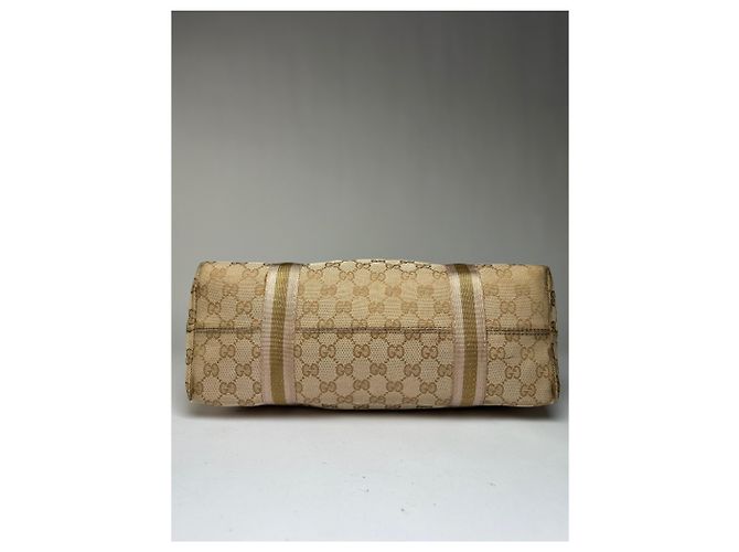Tote Vintage Gucci GG Canvas Primi anni 2000 Beige Brown - vista 12