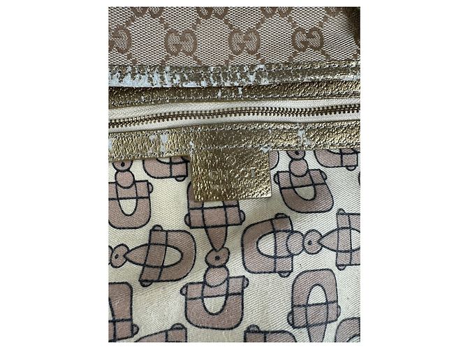 Tote Vintage Gucci GG Canvas Primi anni 2000 Beige Brown - vista 4
