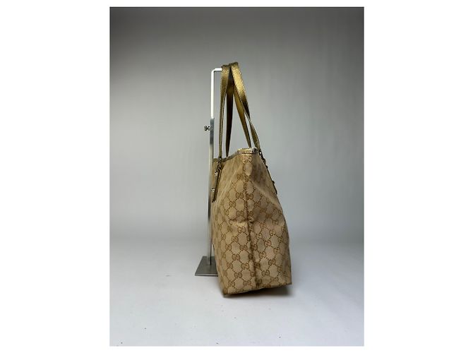 Tote Vintage Gucci GG Canvas Primi anni 2000 Beige Brown - vista 7