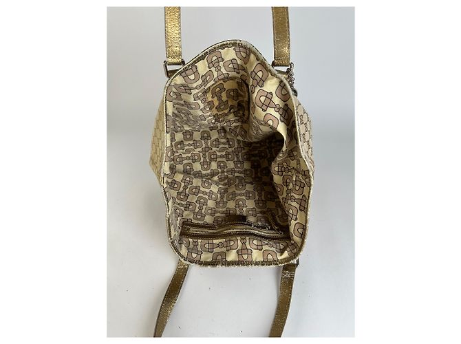 Tote Vintage Gucci GG Canvas Primi anni 2000 Beige Brown - vista 9