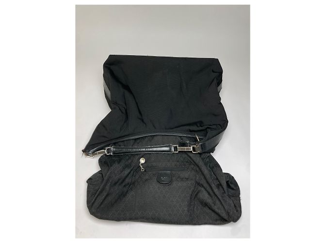 Vintage Gucci Hobo Bag aus beschichtetem Canvas frühe 2000s Schwarz - Ansicht 3