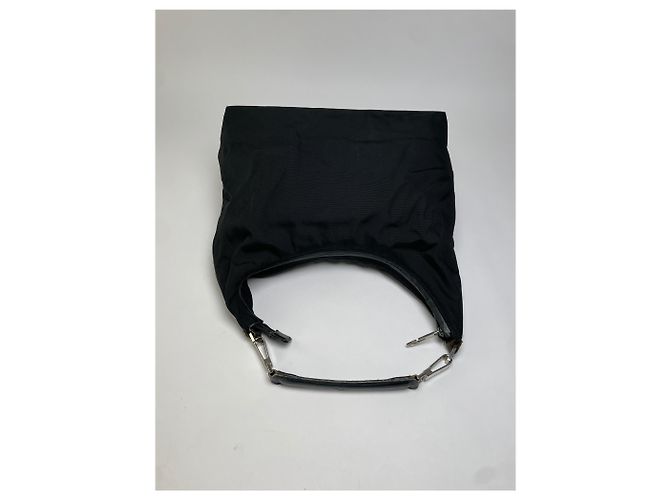 Vintage Gucci Hobo Bag aus beschichtetem Canvas frühe 2000s Schwarz - Ansicht 8