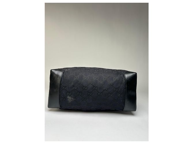 Borsa Tote Vintage Gucci GG Canvas Primi anni 2000 Nero - vista 10