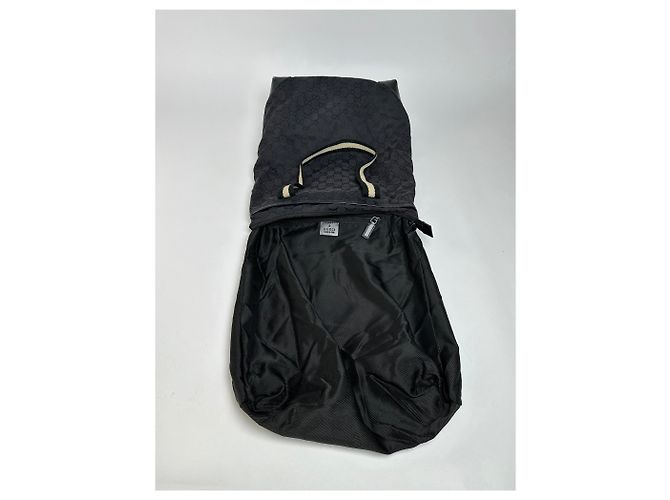 Borsa Tote Vintage Gucci GG Canvas Primi anni 2000 Nero - vista 3