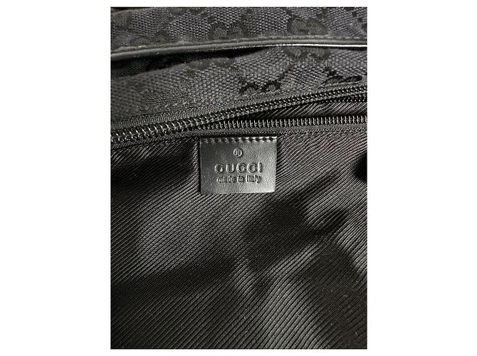 Borsa Tote Vintage Gucci GG Canvas Primi anni 2000 Nero - vista 5