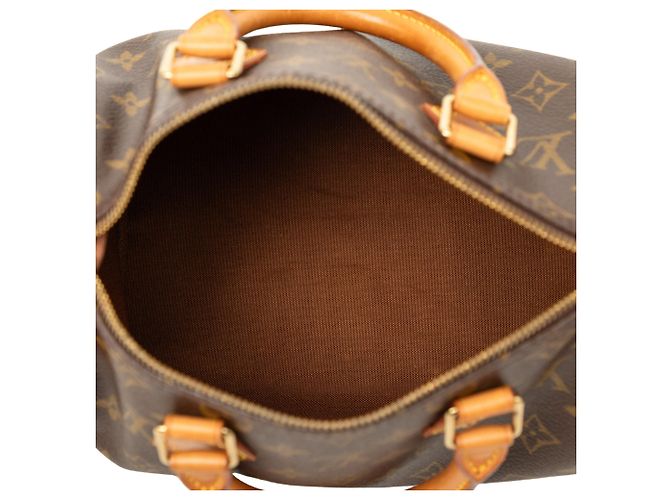 Borsa Boston Louis Vuitton Monogram Speedy 25 Marrone - vista 4