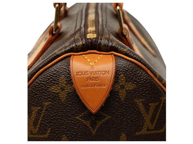 Borsa Boston Louis Vuitton Monogram Speedy 25 Marrone - vista 5