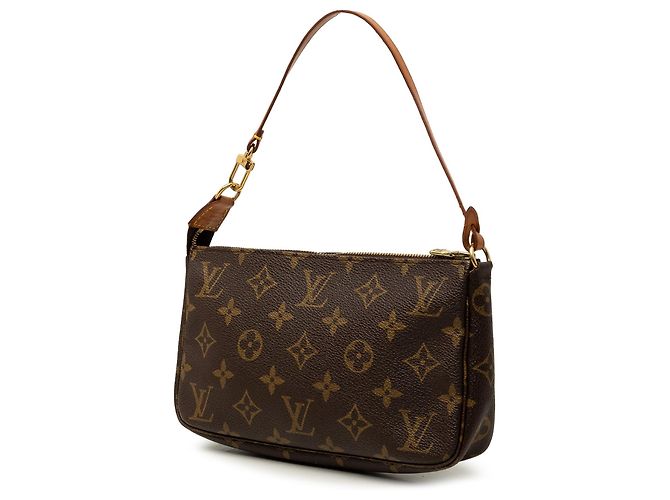 Borsa a tracolla Louis Vuitton Monogram Pochette Accessoires Marrone - vista 2