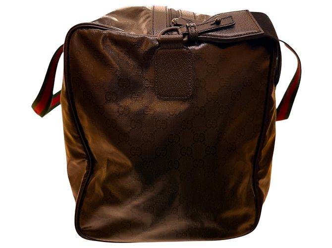 Gucci Morpheus Zip Convertible Duffle Leather Medium Schwarz - Ansicht 3