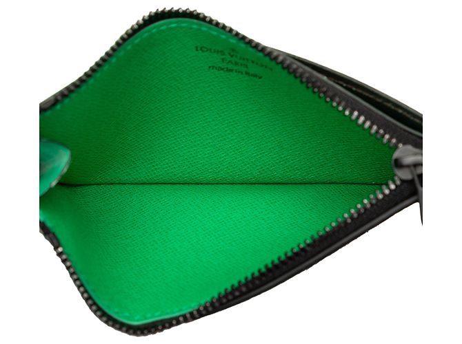 Portacarte e monete Louis Vuitton Monogram Macassar Marrone - vista 4