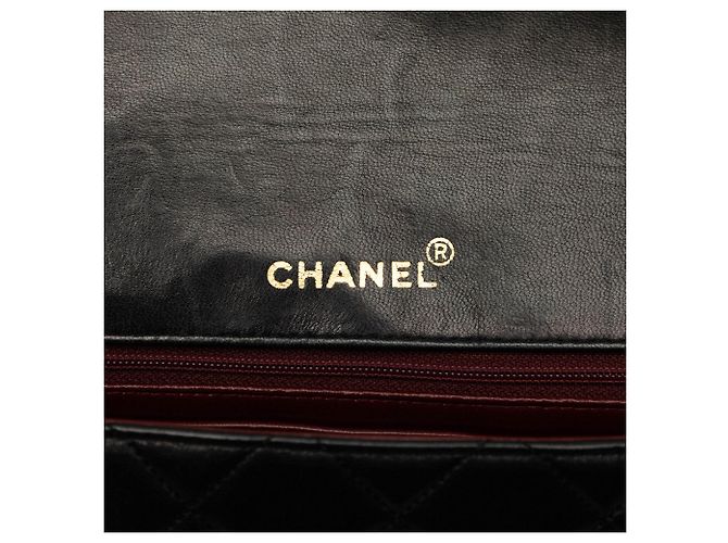 Borsa a tracolla Chanel Diana Medium in pelle d'agnello nera Nero - vista 5