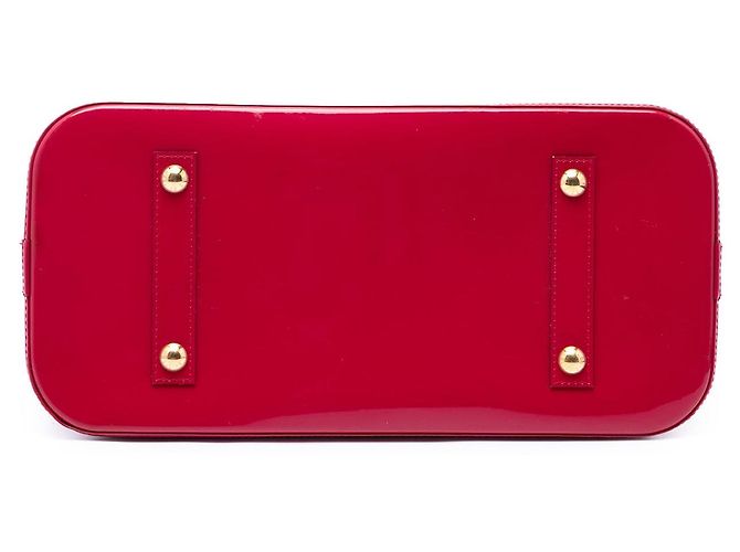 Borsa Louis Vuitton Monogram Vernis Alma GM rossa Rosso - vista 3