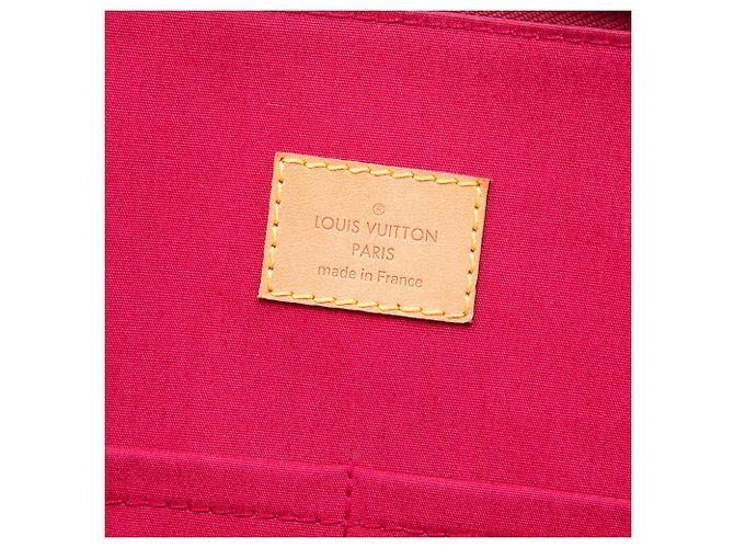 Borsa Louis Vuitton Monogram Vernis Alma GM rossa Rosso - vista 5
