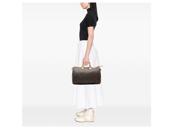 Borsa Boston Louis Vuitton Monogram Speedy 40 Marrone - vista 8