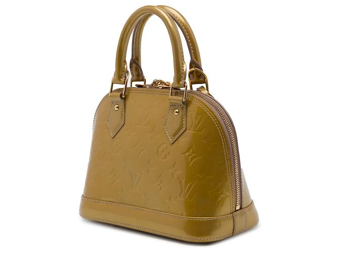 Brown Louis Vuitton Monogram Vernis Alma BB Satchel - view 2