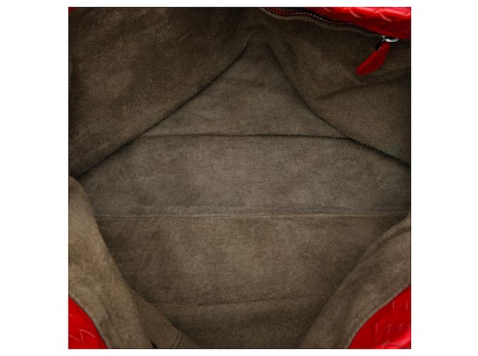 Tote Garda Medium in Nappa Intrecciato rossa Bottega Veneta Rosso - vista 4