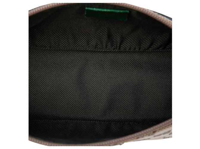 Borsa a tracolla Gucci GG Canvas Boat verde - vista 4