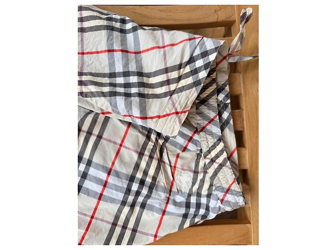 Burberry Nova Check Baumwoll-Shorts Braun Rot Beige - Ansicht 2