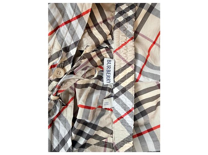 Burberry Nova Check Baumwoll-Shorts Braun Rot Beige - Ansicht 3