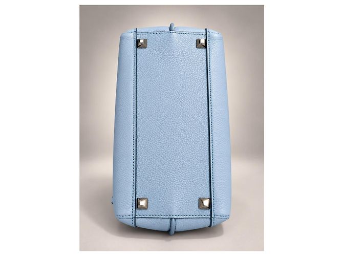 MCM Handtasche in Hellblauem Leder - Ansicht 8