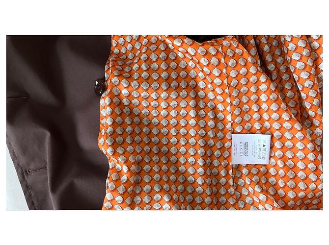 Gabardina Gucci marrón con detalle Horsebit Castaño - vista 7