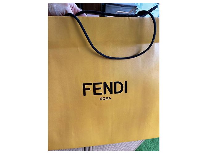 Borsa a spalla Fendi Zucca Monogramma Marrone e Nero - vista 4