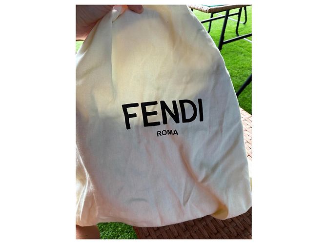 Borsa a spalla Fendi Zucca Monogramma Marrone e Nero - vista 5