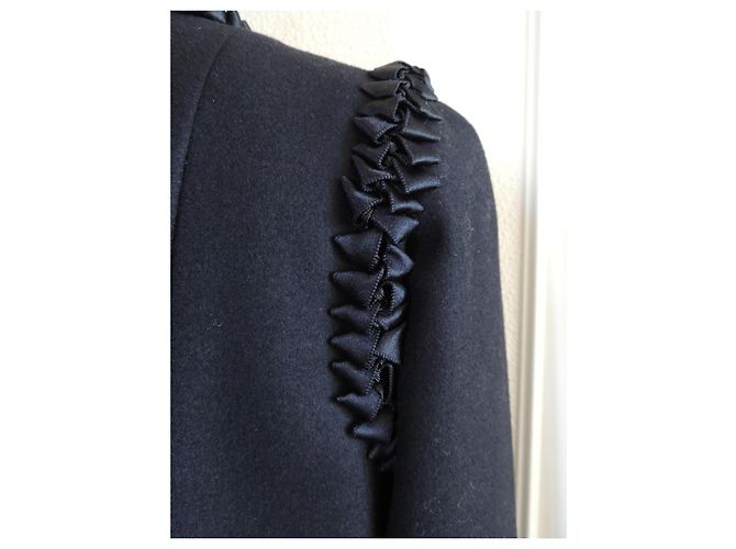 Chanel schwarze Woll-Kaschmir Jacke Größe 40 - Ansicht 8