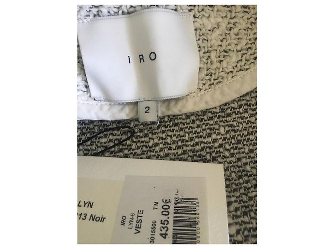 Casaco de tweed IRO Branco e Preto - vista 6