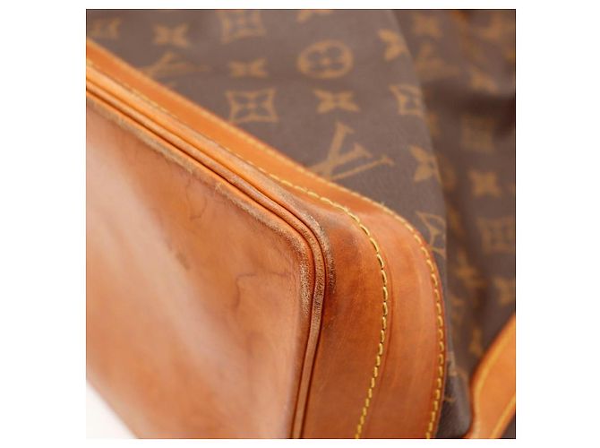 Louis Vuitton Monogram Noé Bolso Bucket Castaño Monograma - vista 10