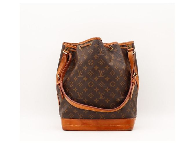 Louis Vuitton Monogram Noé Bolso Bucket Castaño Monograma - vista 3