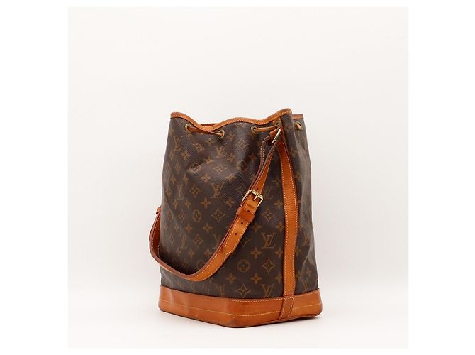 Louis Vuitton Monogram Noé Bolso Bucket Castaño Monograma - vista 4