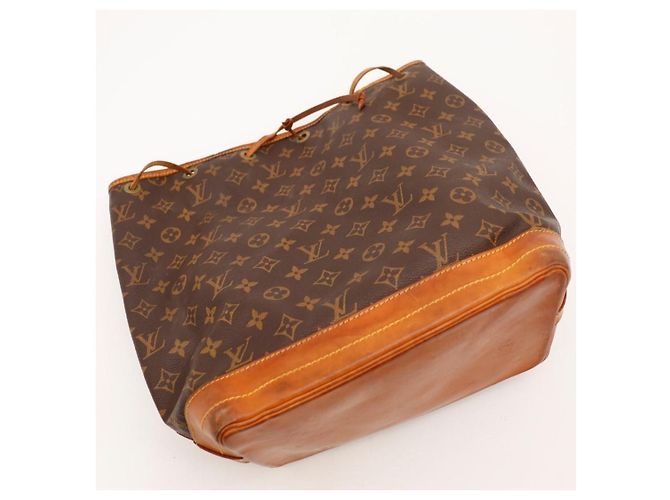 Louis Vuitton Monogram Noé Bolso Bucket Castaño Monograma - vista 6
