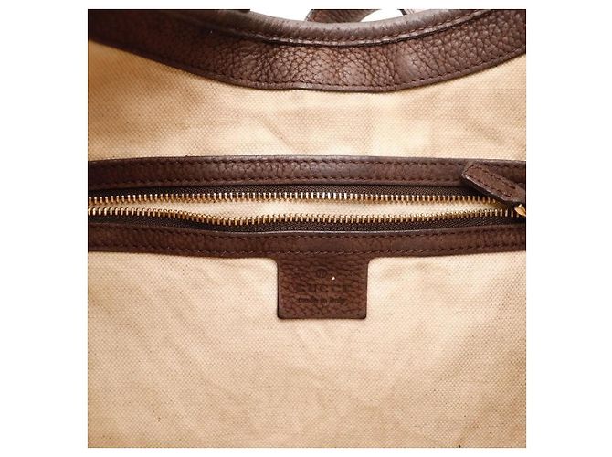Gucci Borsa Hobo Jackie in tela monogramma GG Marrone Rosso Verde - vista 8