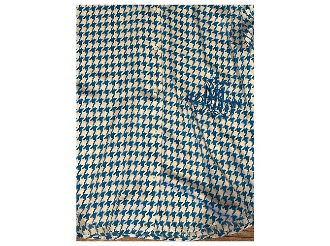 DMN Camicia a motivo pied-de-poule blu e bianco - vista 7