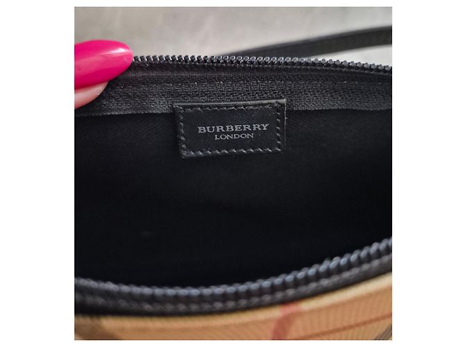 Bolso de hombro Burberry Nova Check Castaño Beige - vista 2