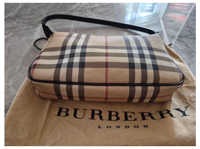 Bolso de hombro Burberry Nova Check Castaño Beige - vista 7