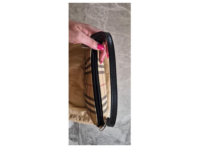 Bolso de hombro Burberry Nova Check Castaño Beige - vista 8