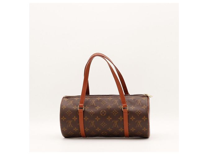 Bolso Louis Vuitton Monogram Papillon 30 Castaño Monograma - vista 3