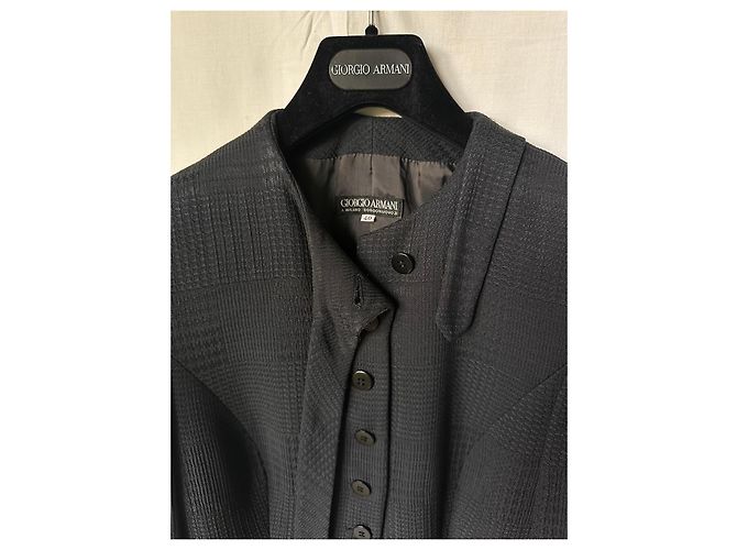 Conjunto de Casaco e Calças Giorgio Armani Preto - vista 2