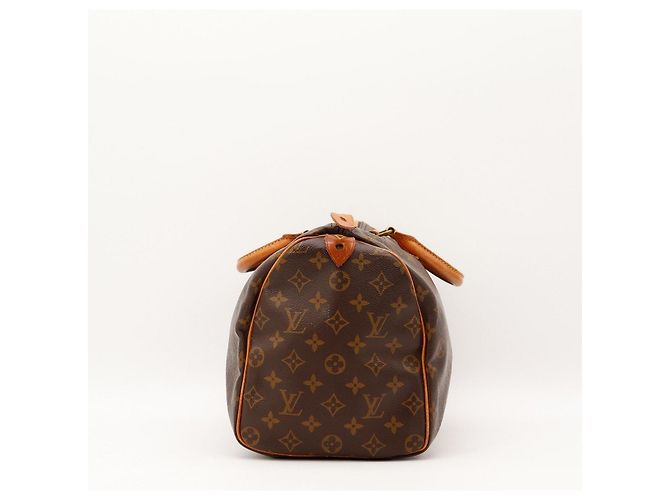 Louis Vuitton Speedy 30 Borsa Monogram Canvas Marrone - vista 3