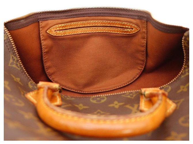 Louis Vuitton Speedy 30 Borsa Monogram Canvas Marrone - vista 7