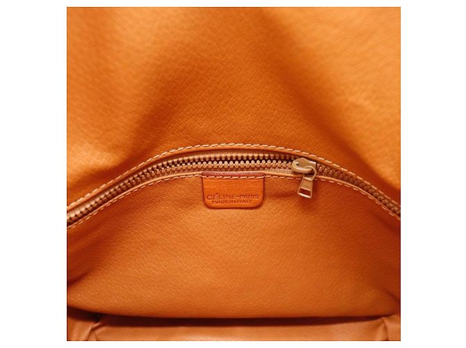 Céline Celine Bolsa Bucket Tela Monograma e Couro Marrom - vista 7