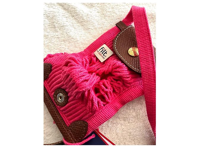 Borsa Longchamp x FILT Le Pliage Filet XS Rosa Candy - vista 6