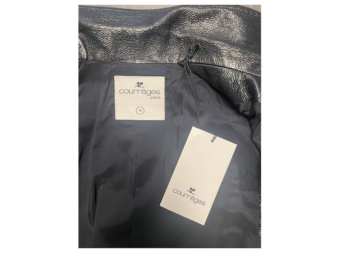 Courreges Courrèges Vinyl-Weste Dunkelblau - Ansicht 2