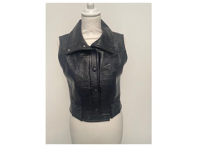 Courreges Courrèges Vinyl-Weste Dunkelblau - Ansicht 6