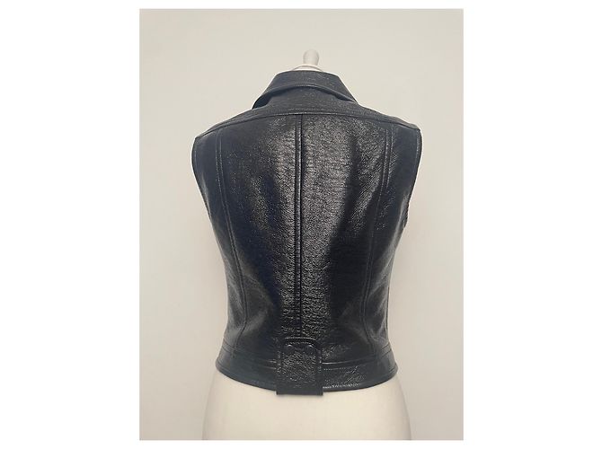 Courreges Courrèges Vinyl-Weste Dunkelblau - Ansicht 8